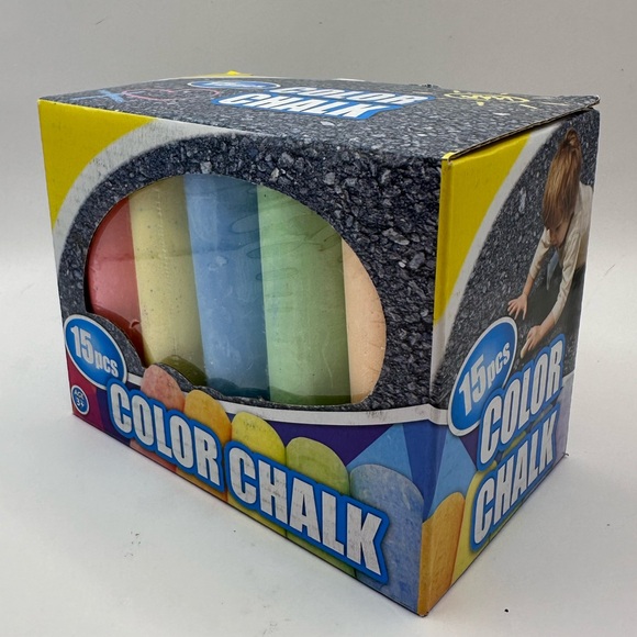 Sidewalk 15 pcs Color Jumbo Chalk Age 3+ - Picture 3 of 4